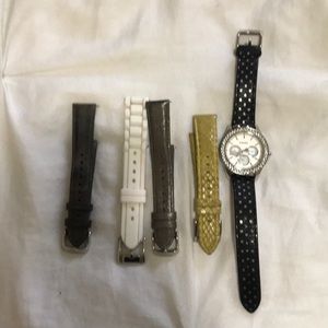 Fossil watch & 4 bands